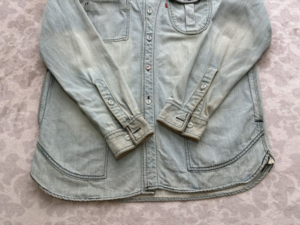 Levi's Levi’s Hooded Classic Worker Shirt Jacket Light Wash M Size US M / EU 48-50 / 2 - 5 Thumbnail