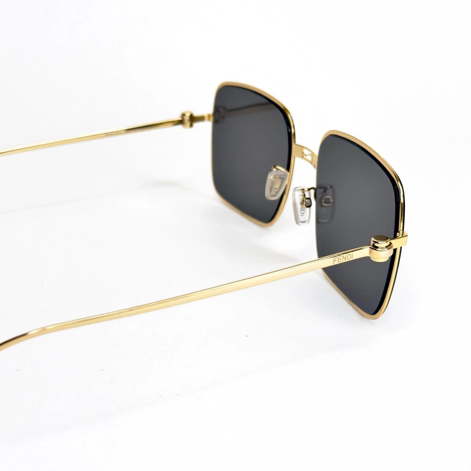 Fendi FENDI BAGUETTE 40123 Gold Fashion Sunglasses FE40123U 30A Size ONE SIZE - 4 Thumbnail
