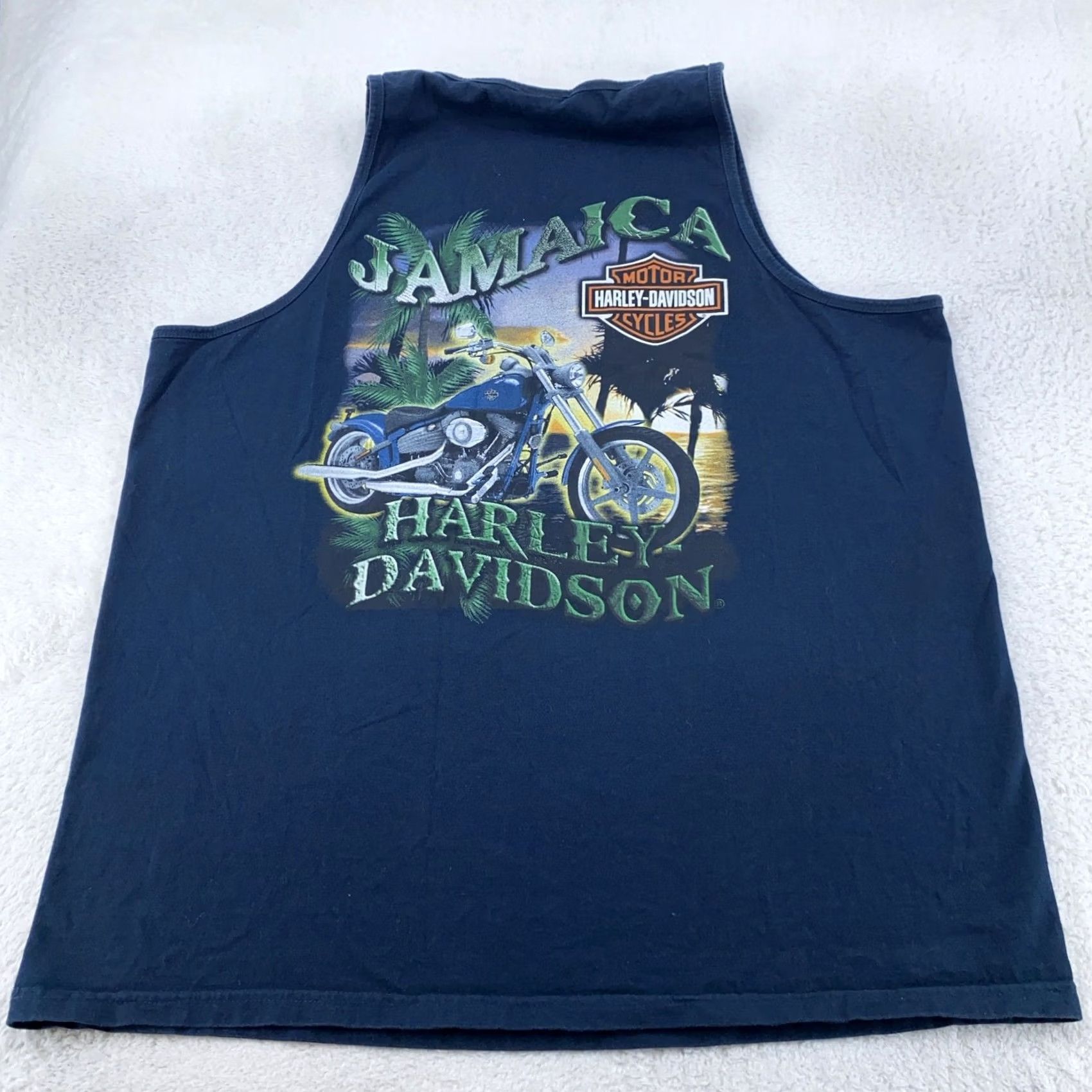 Harley Davidson Harley-Davidson Shirt Mens Large Jamaica Motorcycle Sleeveless Tank Top Biker Size US L / EU 52-54 / 3 - 4 Thumbnail