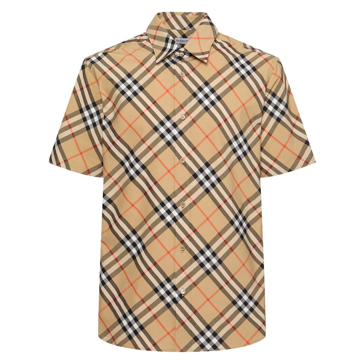 BURBERRY Sand Check Cotton Shirt New And Authentic (Men's si