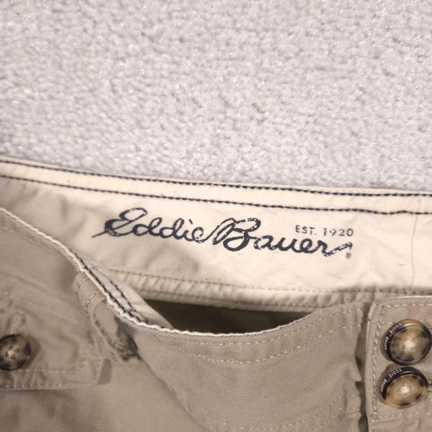 Eddie Bauer Eddie Bauer Pants Womens 14 Beige Shaw Twill Capri Straight Leg Stretch Chino Size 36" / US 14 / IT 50 - 5 Thumbnail