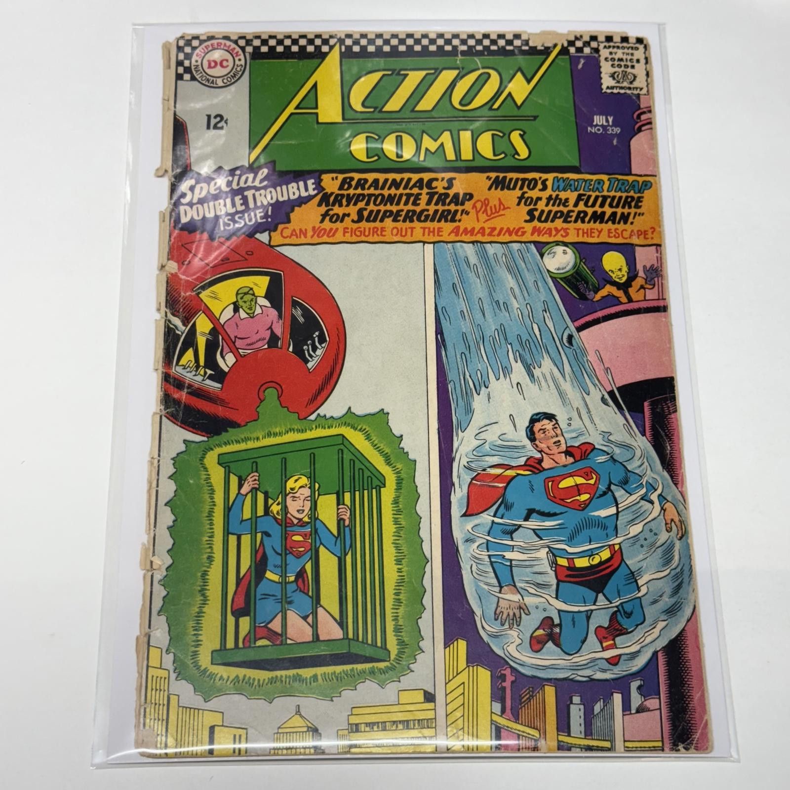 DC Comics 1966 Action Comics #339 Special Issue Superman Braniac Fair Size ONE SIZE - 8 Thumbnail