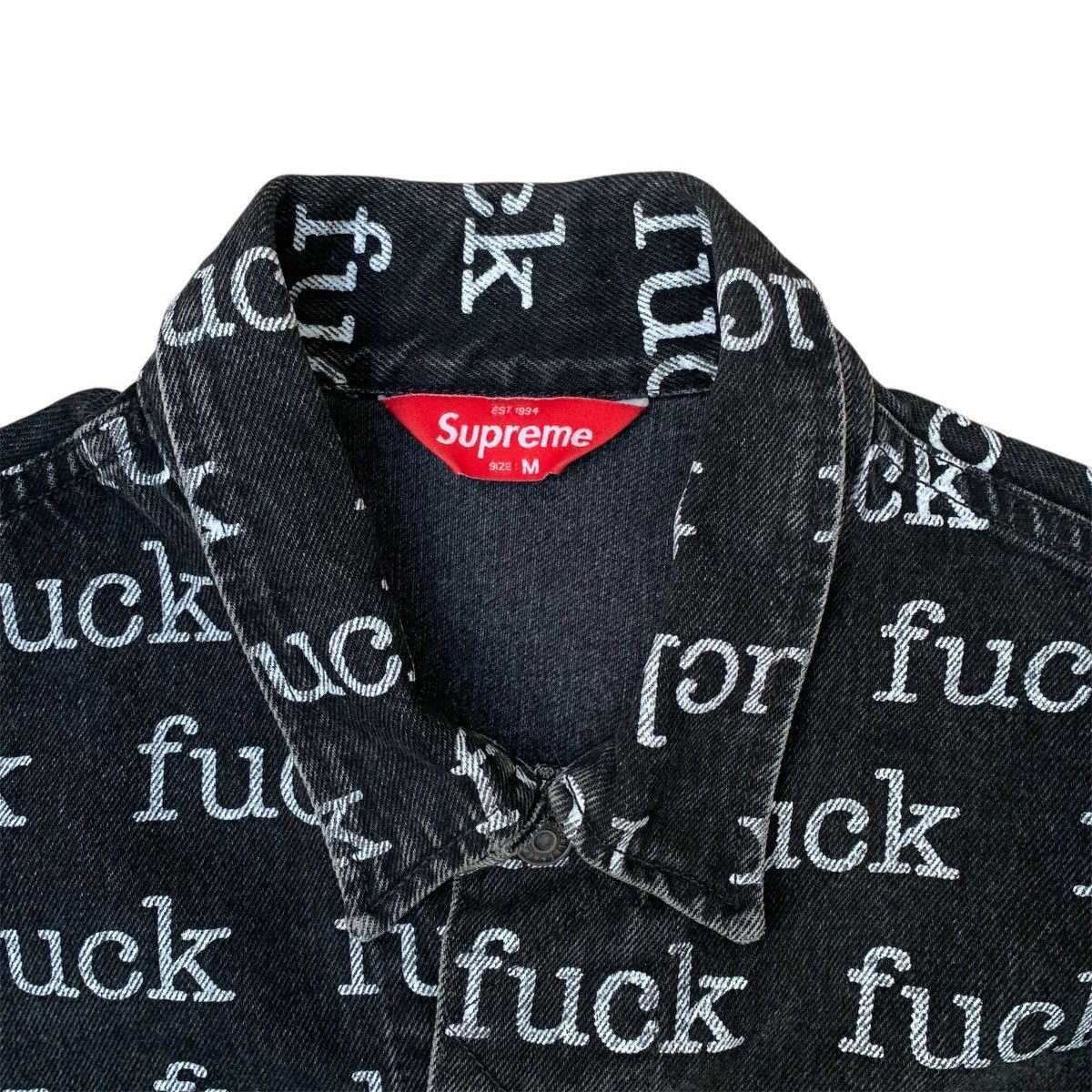 Supreme SS13 Fuck denim jacket Size US M / EU 48-50 / 2 - 3 Thumbnail