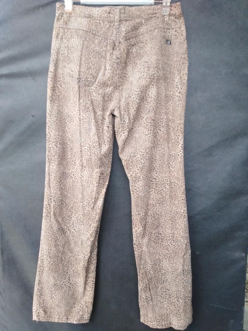 Designer Vitamina Italy Leopard Print Jeans Size US 32 / EU 48 - 6 Thumbnail