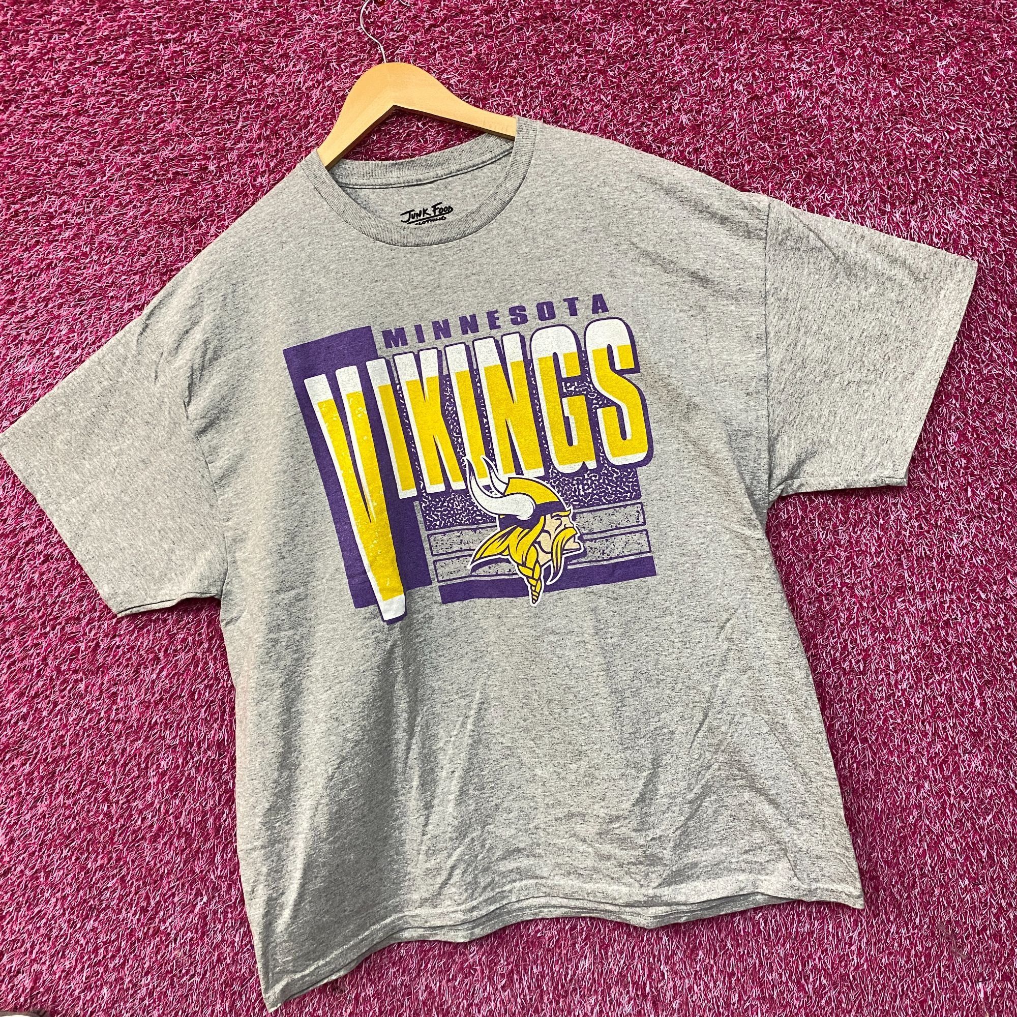 Junk Food Junk Food NFL Minnesota Vikings Logo Complete T-Shirt XL Size US XL / EU 56 / 4 - 3 Thumbnail