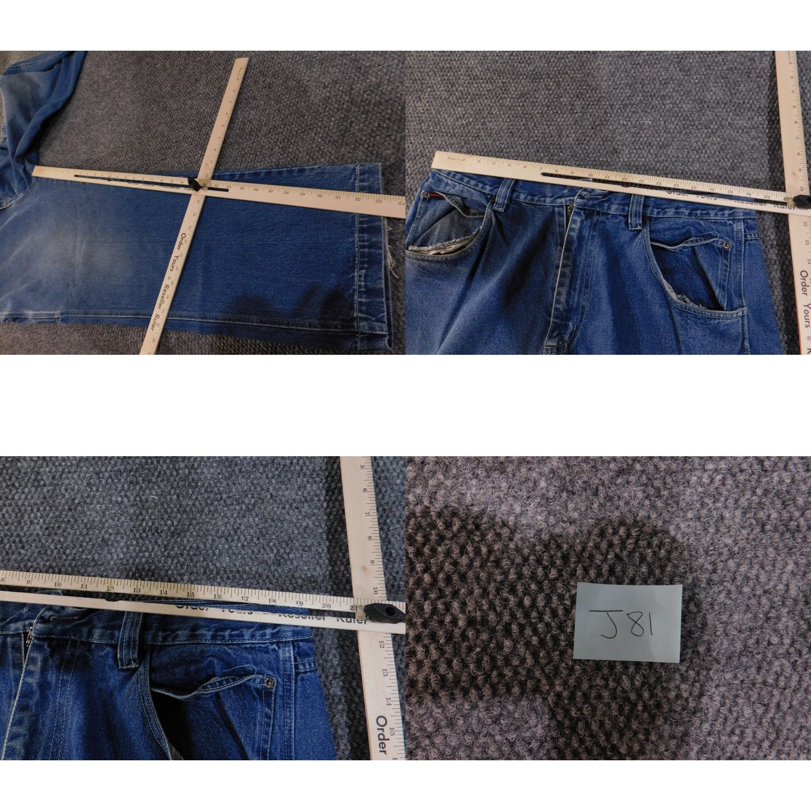 Fubu VINTAGE FUBU Jeans Mens 40x34 Blue Denim Carpenter Pants Baggy Hip Hop Pockets Y2K Style Mens Size US 40 / EU 56 - 8 Thumbnail
