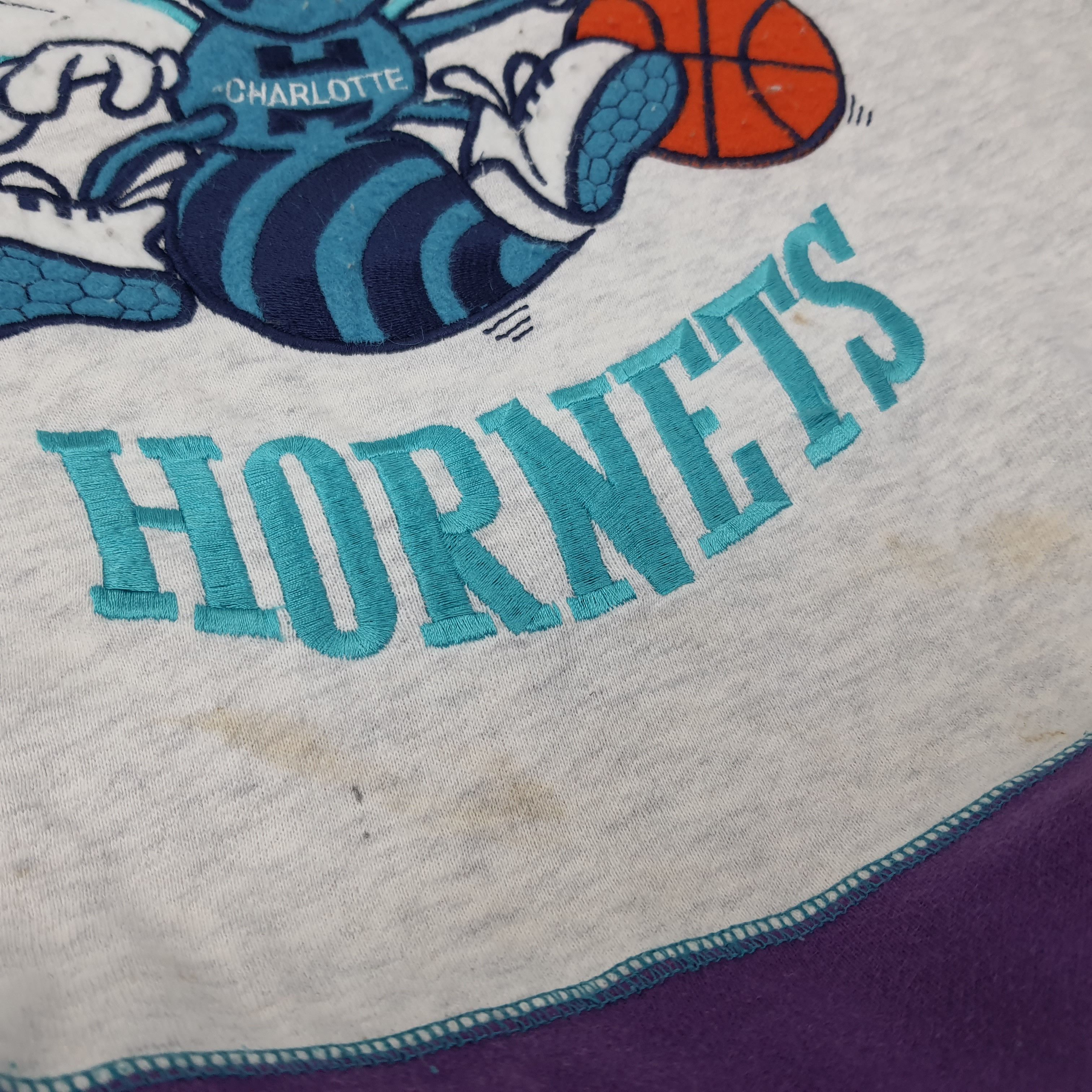 NBA Vintage NBA Charlotte Hornets Team Sports Sweatshirt C246N27 Size US M / EU 48-50 / 2 - 15 Thumbnail