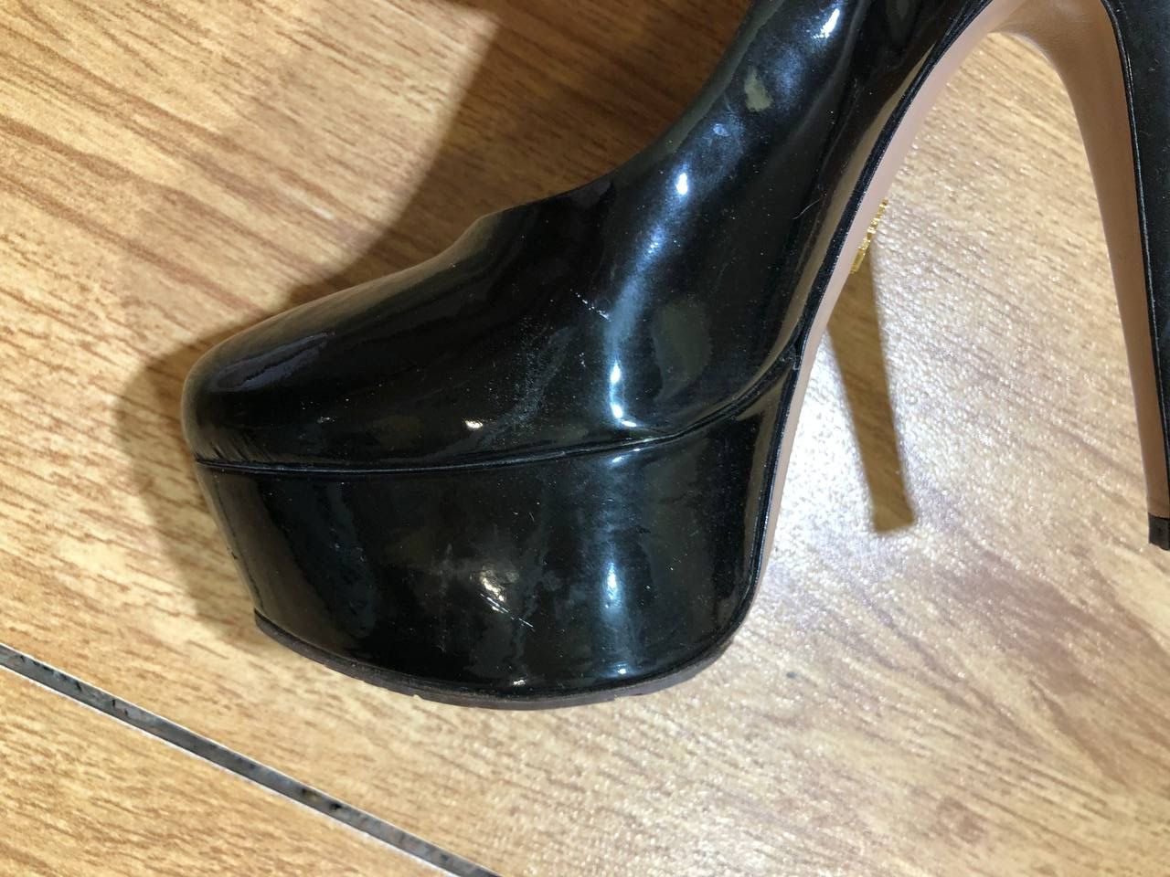 Prada Vintage Prada Black High Heels Size 38.5 Size US 8.5 / IT 38.5 - 9 Thumbnail