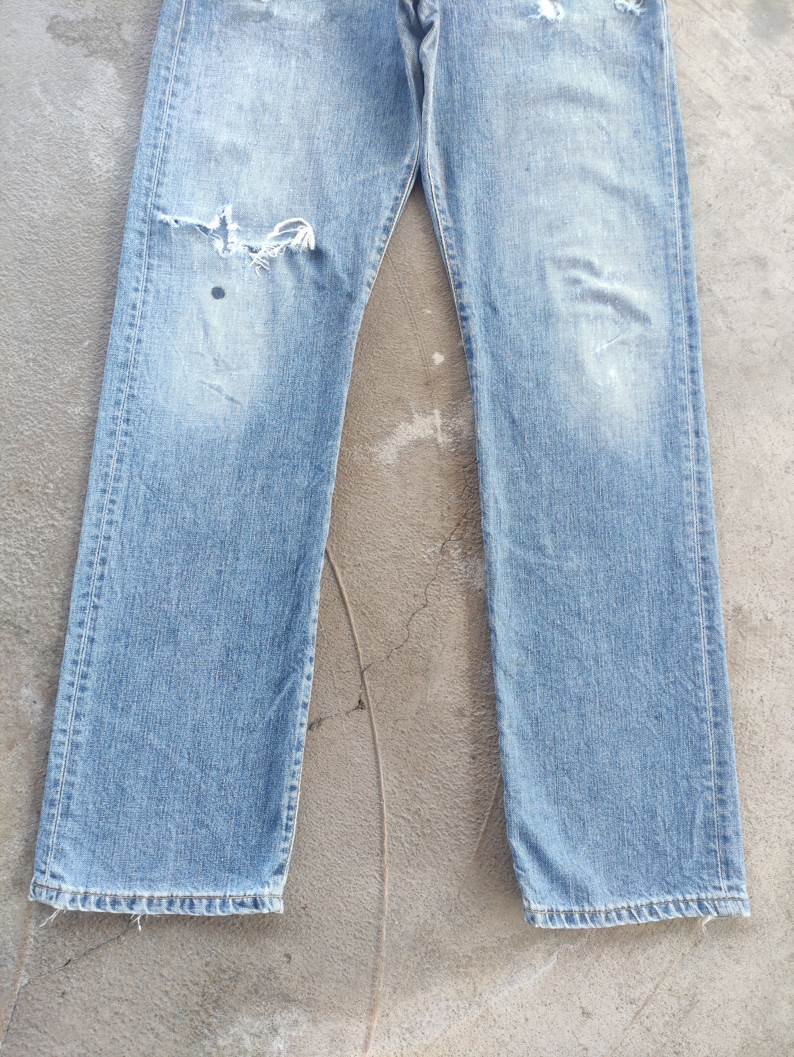 Edwin Vintage Edwin 503 Japan Distressed Faded Denim Jean Size US 34 / EU 50 - 4 Thumbnail