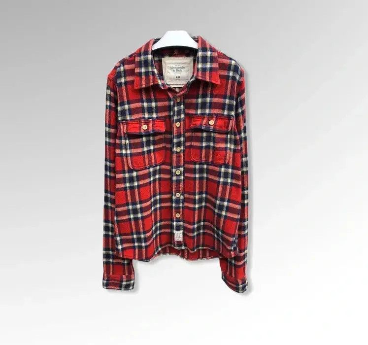 Abercrombie & Fitch Abercrombie & Fitch Men’s Flannel Shirt Size US L / EU 52-54 / 3 - 1 Thumbnail