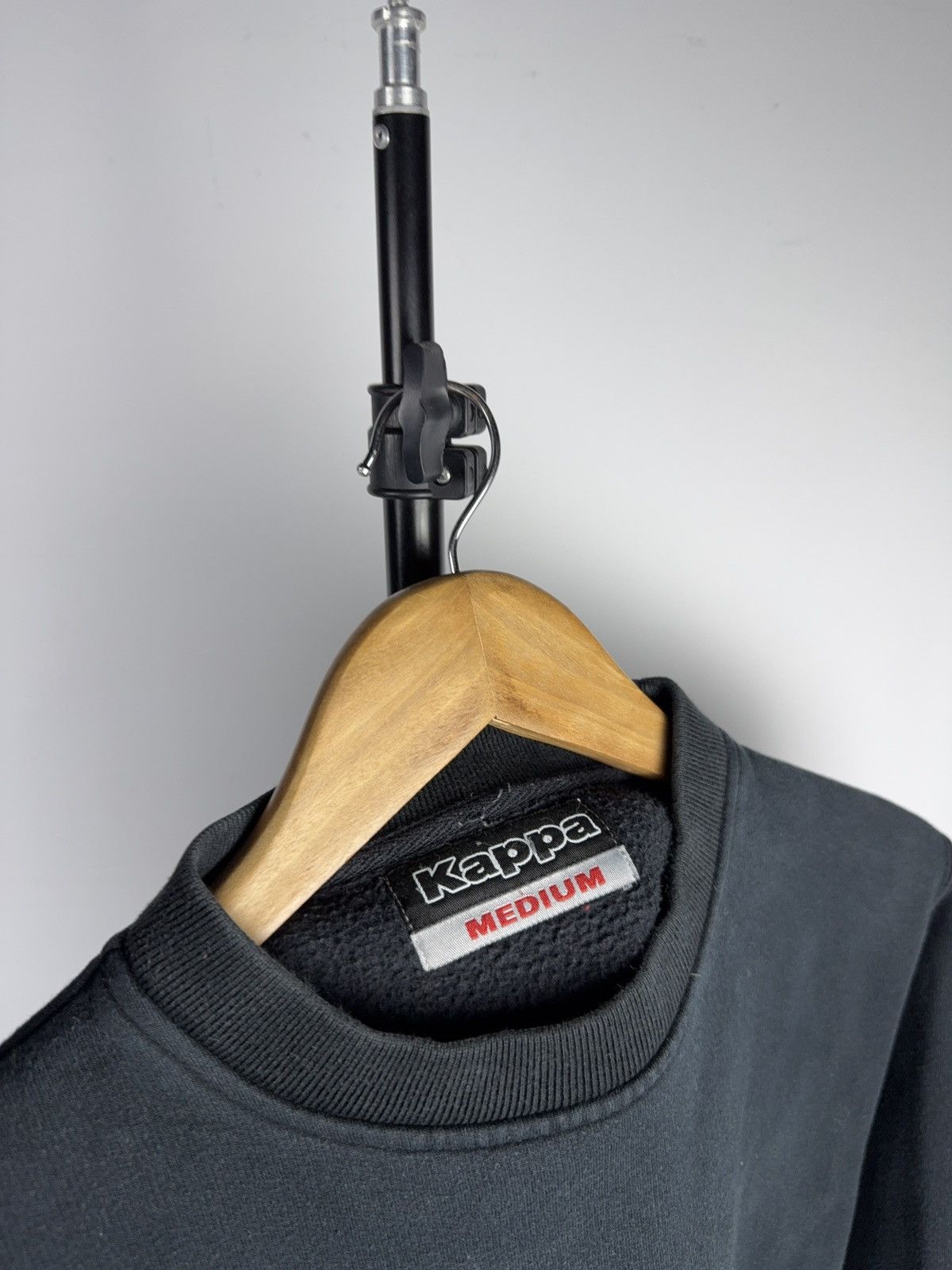 Kappa 90s Kappa Faded Black Big Logo Sweatshirt Vintage Style M Size US M / EU 48-50 / 2 - 7 Thumbnail