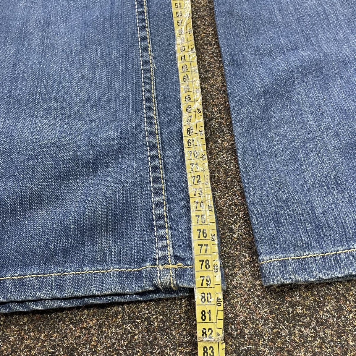 Vintage Y2K Wide Leg Baggy Jeans Faded Bootcut Skate Streetwear Logo Size 32" / US 10 / IT 46 - 7 Thumbnail