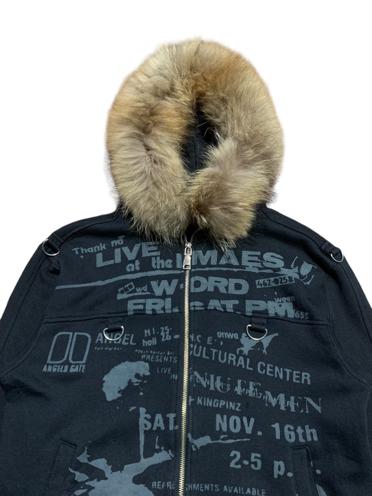 If Six Was Nine Centerclease poem fur hoodie bondage rock if6w9 LgB style Size US M / EU 48-50 / 2 - 7 Thumbnail