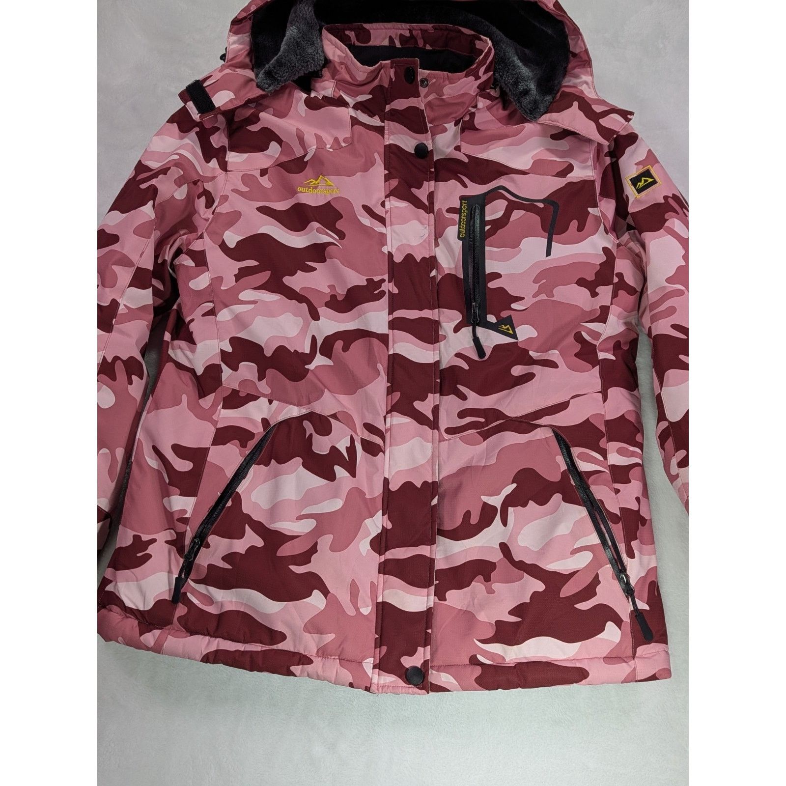 Other Pink Camo Ski Jacket Women’s M Thermal Waterproof Hooded Size M / US 6-8 / IT 42-44 - 5 Thumbnail