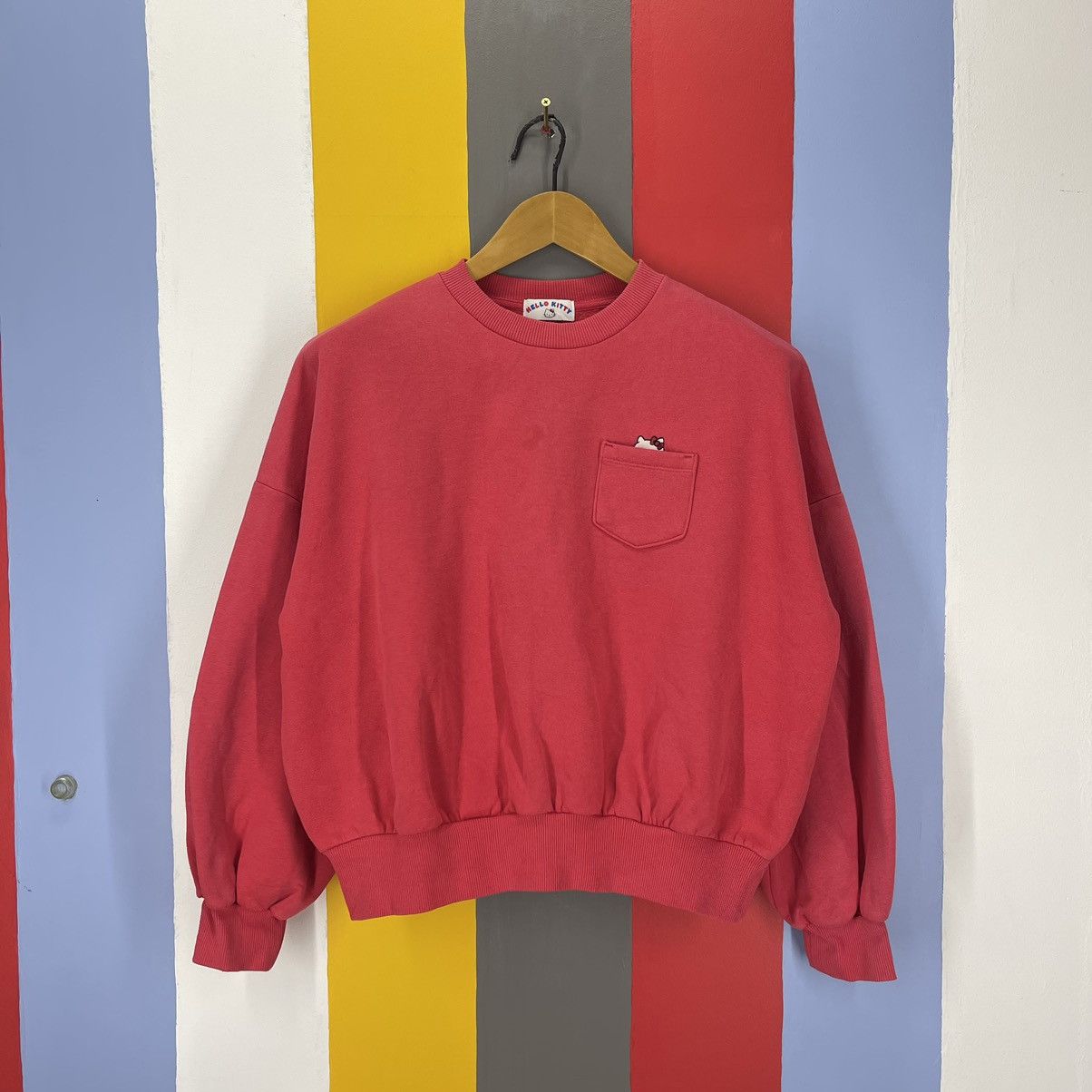 GU GU x HELLO KITTY Single Pocket Women Sweatshirt #1704/06 Size L / US 10 / IT 46 - 1 Thumbnail