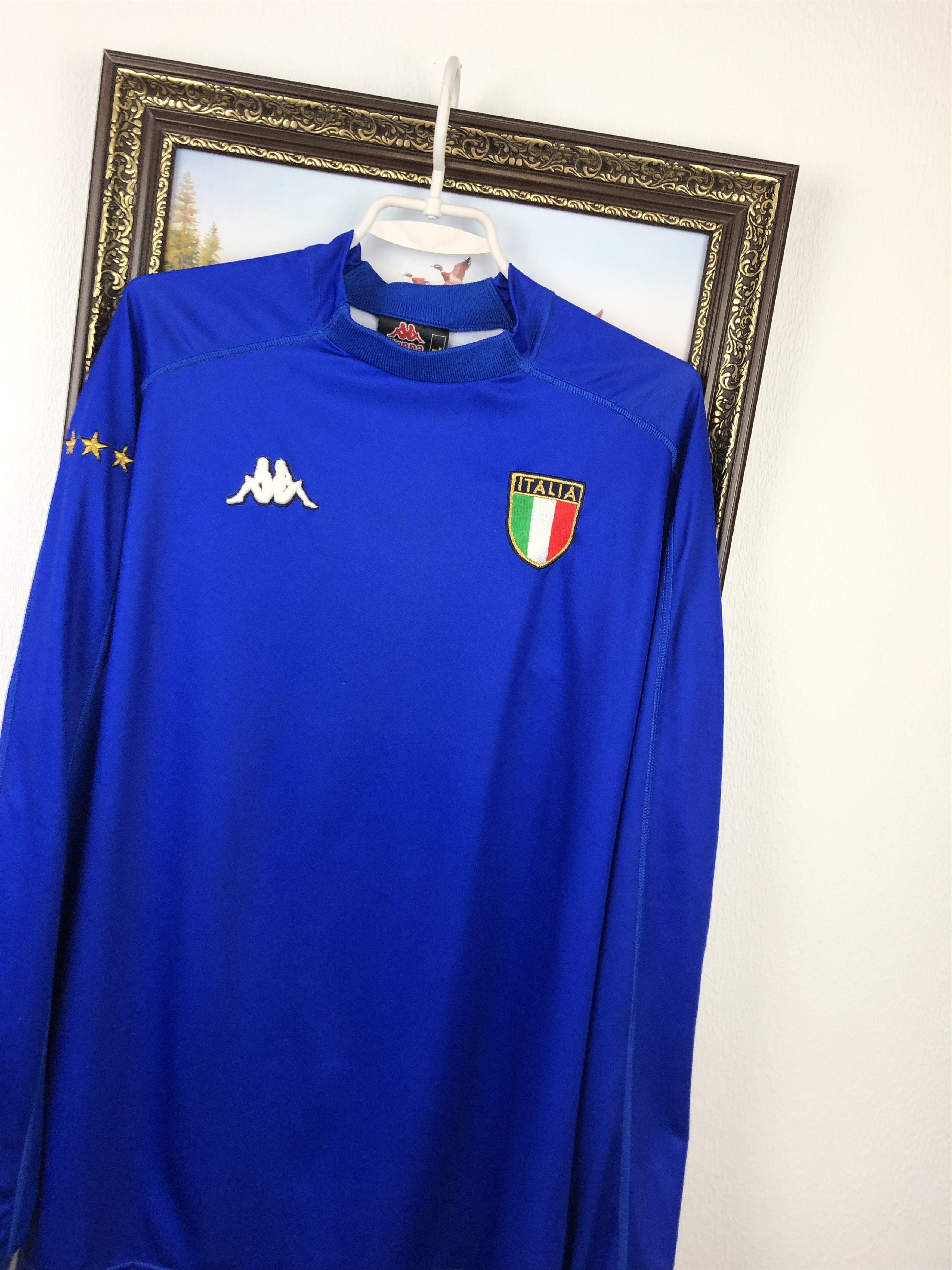 Kappa Italy shirt 1999 Maglia Soccer Long Sleeve Kappa Jersey Size US XL / EU 56 / 4 - 4 Thumbnail