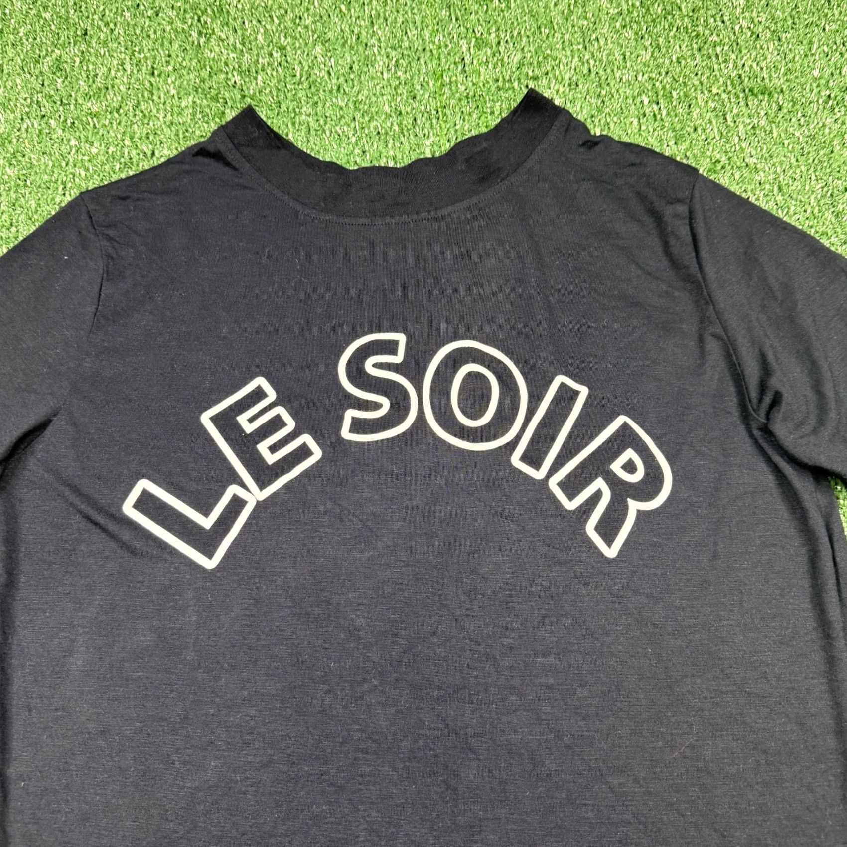 Whistles Whistles T Shirt Women's S Black Short Sleeve Le Soir Graphic Tee Stretch Size S / US 4 / IT 40 - 4 Thumbnail