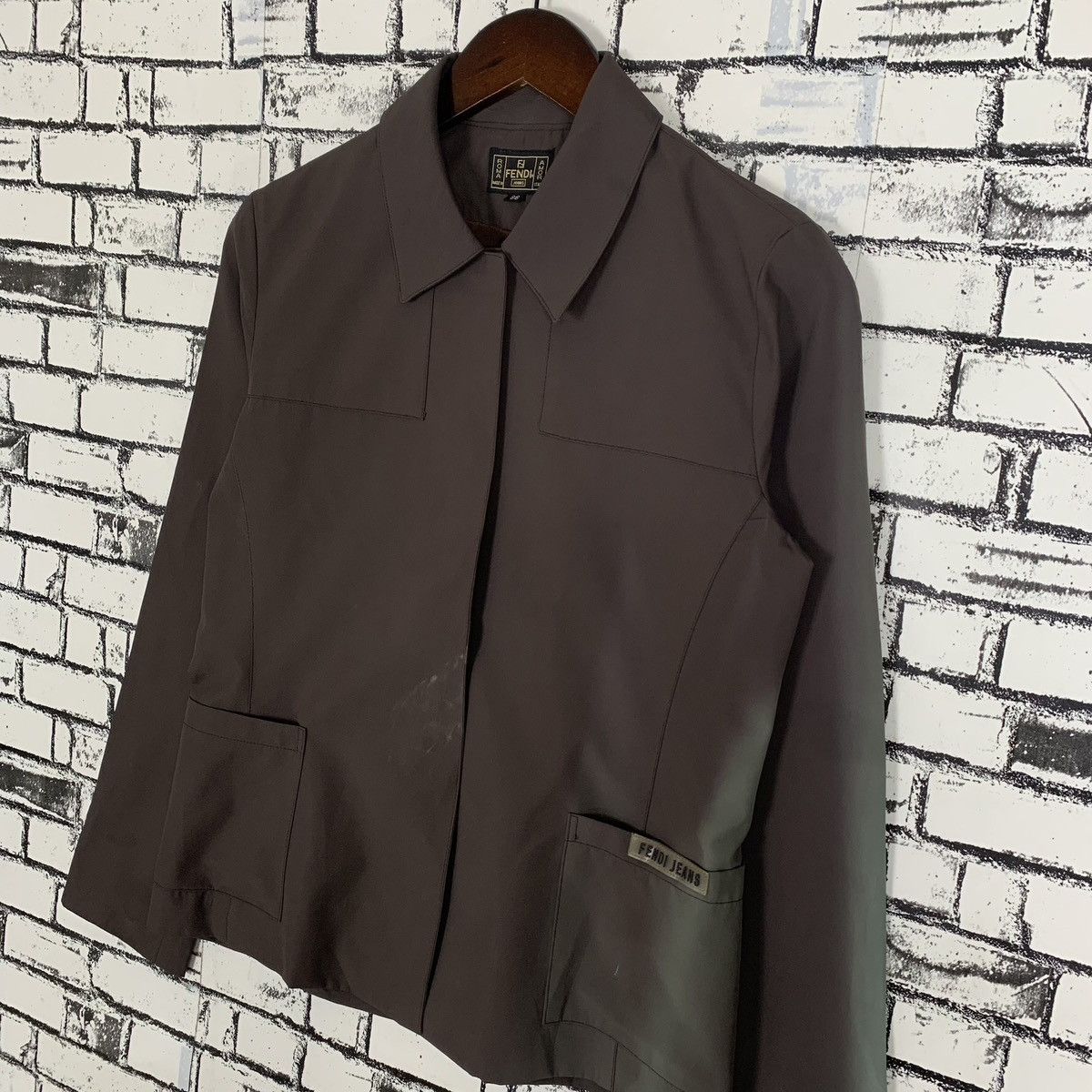 Fendi × Vintage Fendi Italian Luxury Brand Fendi Jeans Light Jacket Size S / US 4 / IT 40 - 2 Thumbnail