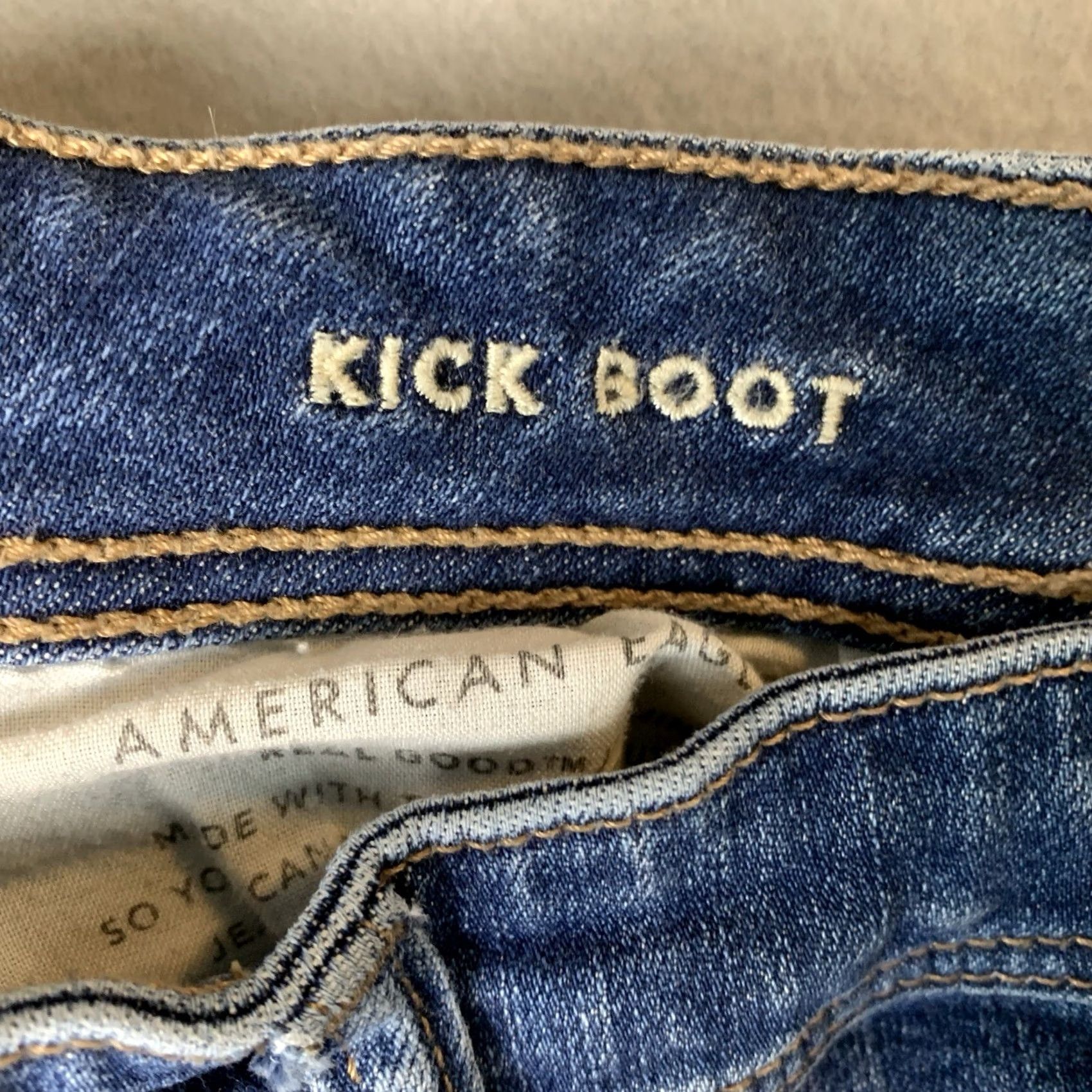 American Eagle Outfitters American Eagle Outfitters Jeans Women Bootcut 8 Blue Kick Stretch Denim 5-Pocket Casual Preppy 90s Hipster Grunge Modern Vintage No Size 30" / US 8 / IT 44 - 4 Thumbnail
