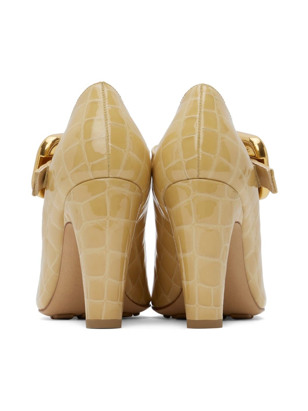 Bottega Veneta o1y0725 Leather Pumps in Sand Size US 7 / IT 37 - 4 Thumbnail
