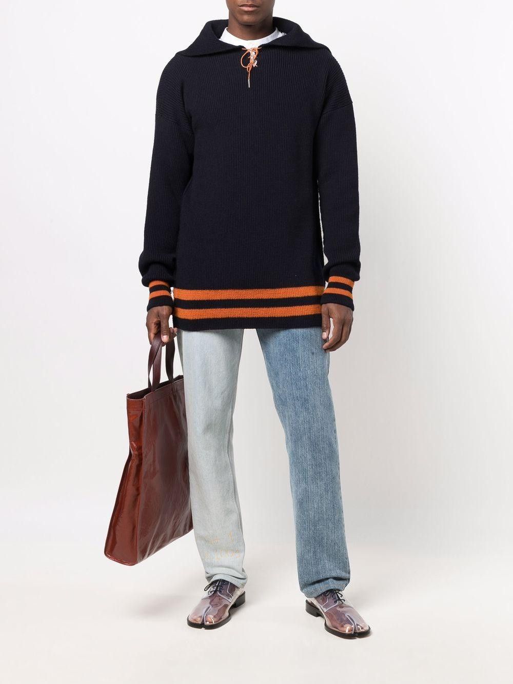 Maison Margiela Maison Margiela sailor collar knitted pullover Size US M / EU 48-50 / 2 - 2 Thumbnail