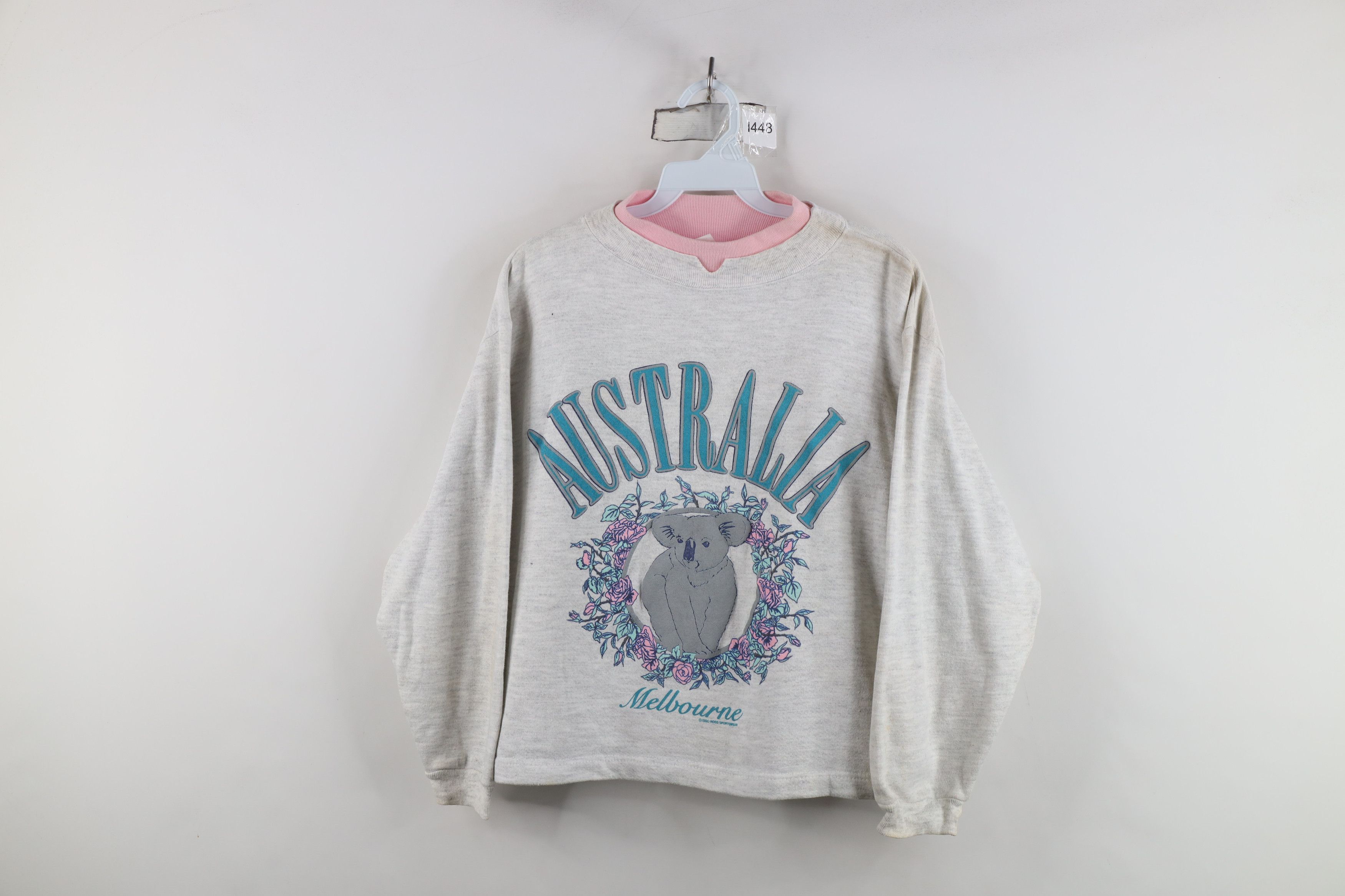 Vintage Vintage 90s Cropped Koala Bear Australia Sweatshirt USA Size ONE SIZE - 1 Thumbnail
