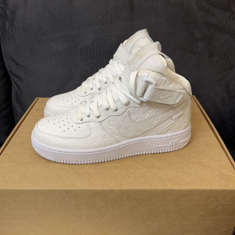 Louis Vuitton Louis Vuitton x Nike Air Force 1 Mid Sneakers -2505 Size US 7.5 / EU 40-41 - 1 Thumbnail