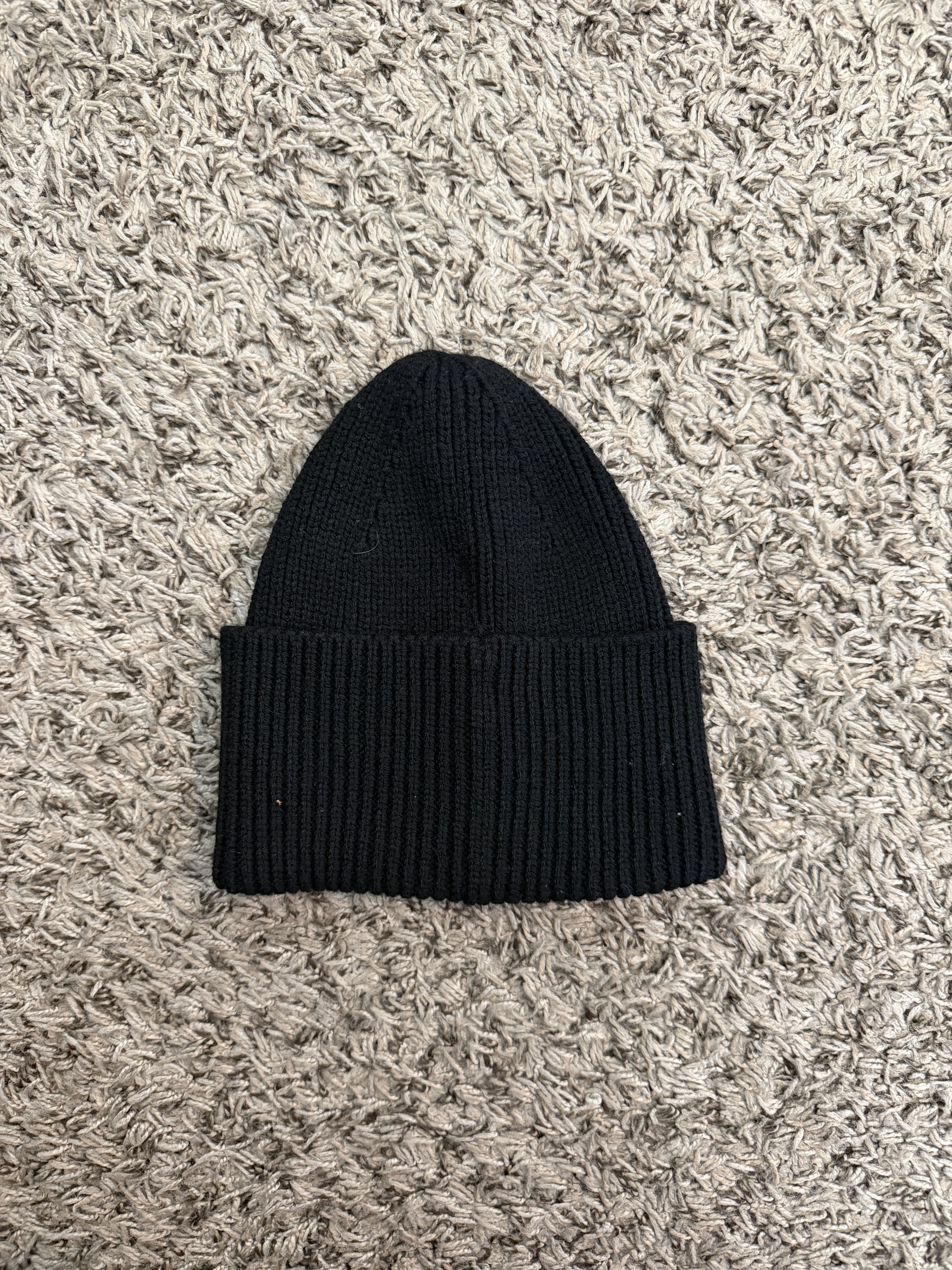 Palm Angels Palm Angels Monogram Wool Beanie Black Size ONE SIZE - 2 Thumbnail