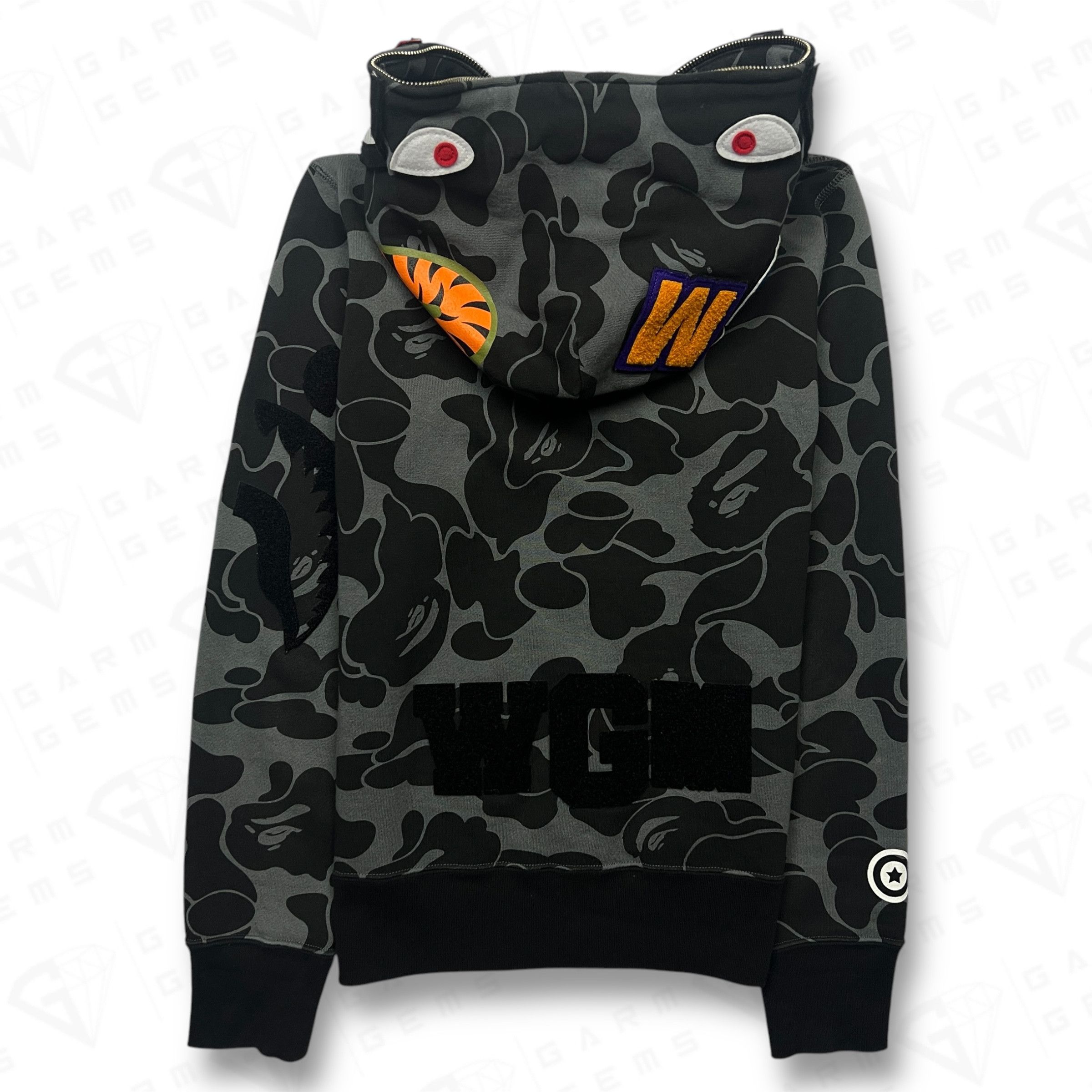 Bape A Bathing Ape Detachable Shark Full Zip Hoodie Size US S / EU 44-46 / 1 - 2 Thumbnail