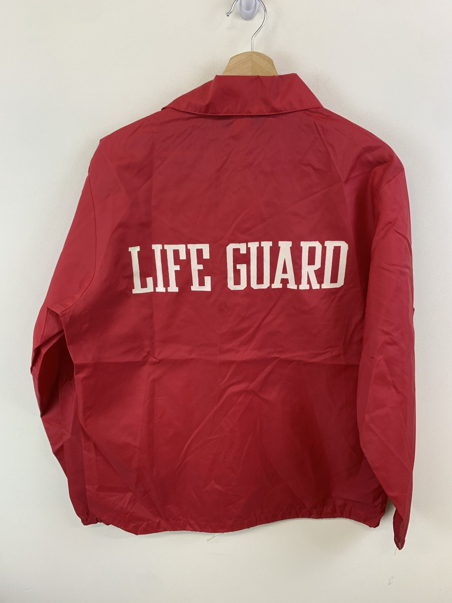 Vintage Vintage 1990s Life guard Collared Light Windbreaker Jacket Size M Size US M / EU 48-50 / 2 - 1 Thumbnail
