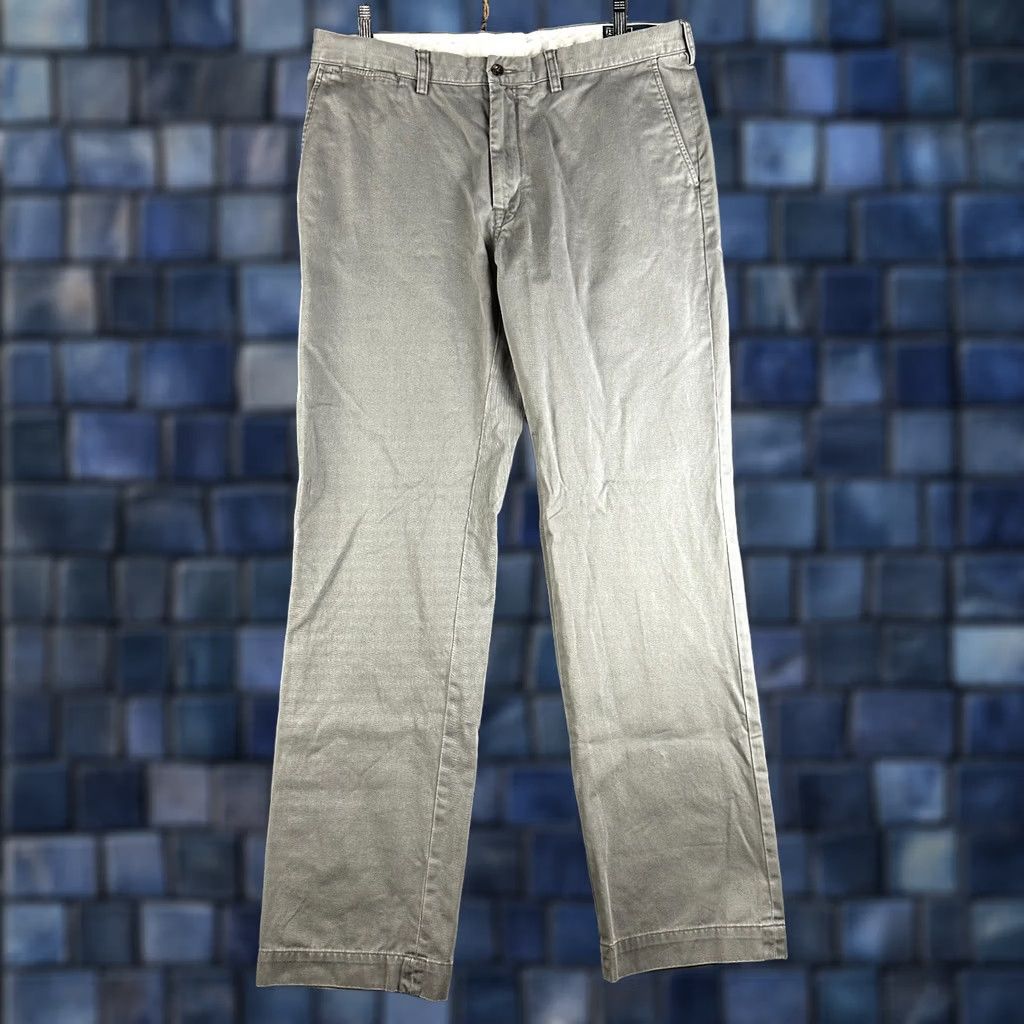 Polo Ralph Lauren Polo Ralph Lauren Pants Mens 36 X 33 Classic Fit Chino Gray Cotton Pockets Logo Size US M / EU 48-50 / 2 - 1 Thumbnail