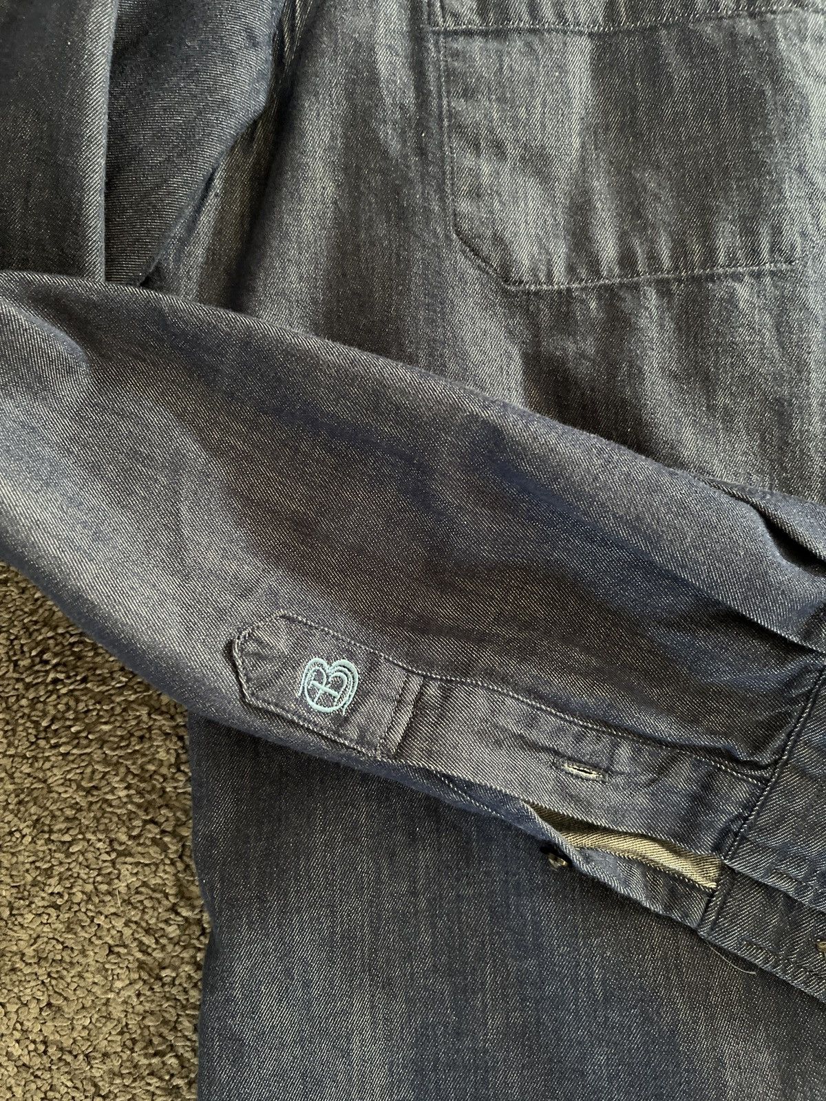 Lanvin Lanvin en bleu japanese selvedge denim shirt mens S Size US S / EU 44-46 / 1 - 11 Thumbnail