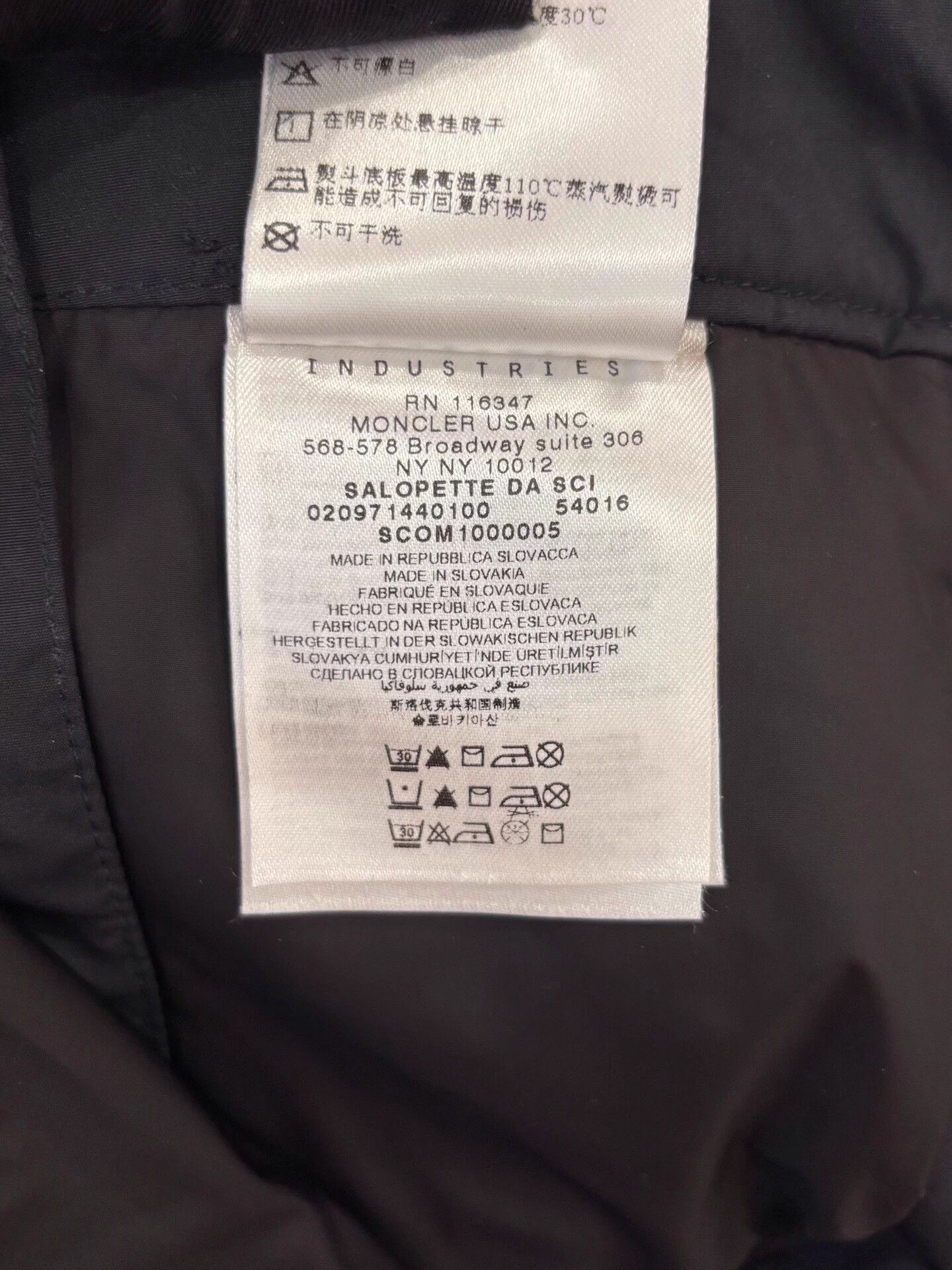 Moncler Moncler men's black back logo workwear ski pants L Size US 38 / EU 54 - 6 Thumbnail
