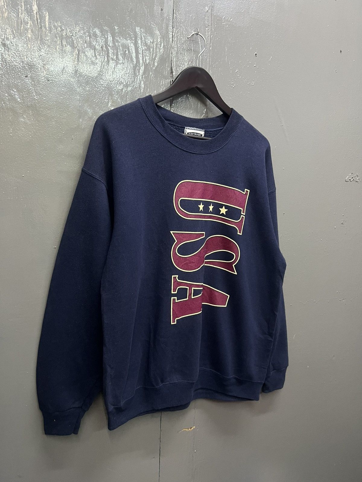 Lee × Vintage Vintage USA Three Star Sweatshirt Size US L / EU 52-54 / 3 - 2 Thumbnail