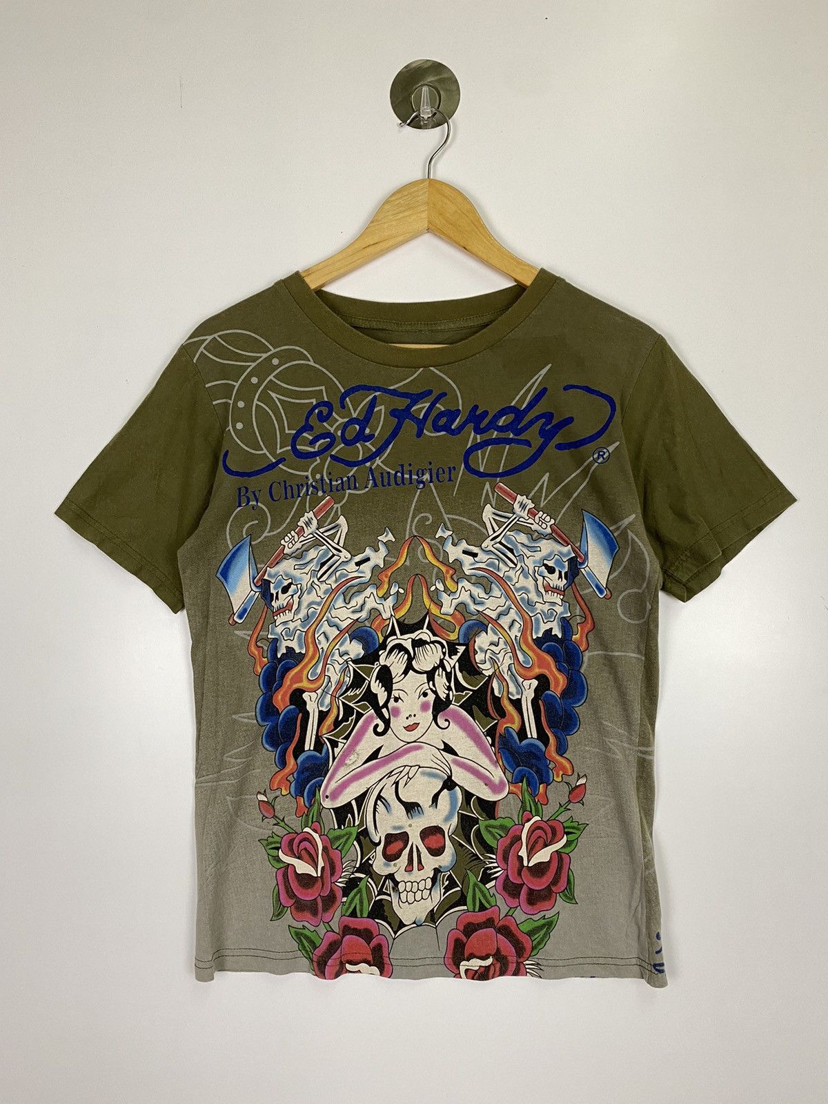 Christian Audigier × Ed Hardy × Vintage Vintage Ed Hardy Tee Size US S / EU 44-46 / 1 - 1 Thumbnail