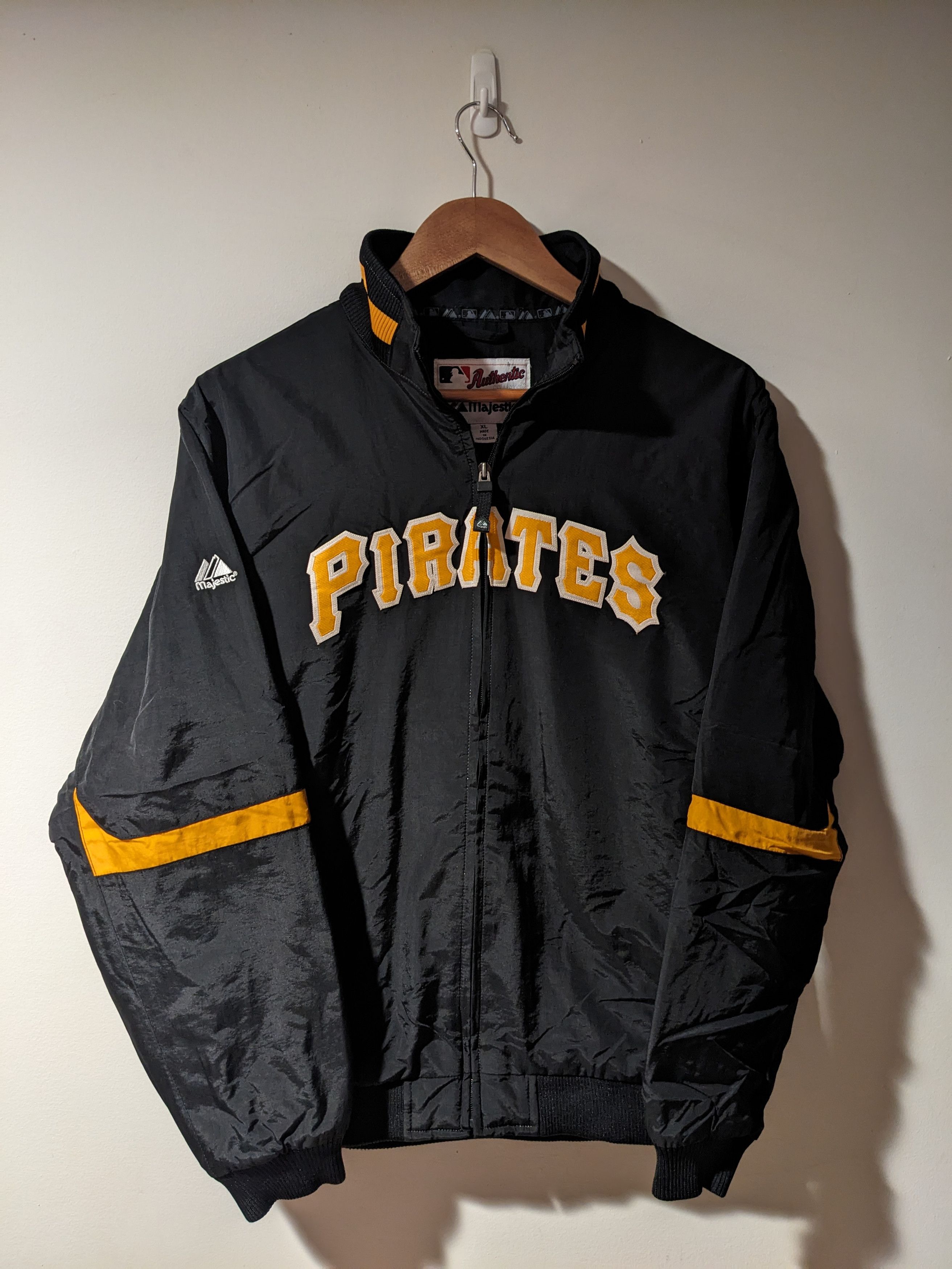 Majestic Vintage Pittsburgh Pirates Majestic Thermal Base Jacket Size US XL / EU 56 / 4 - 1 Thumbnail