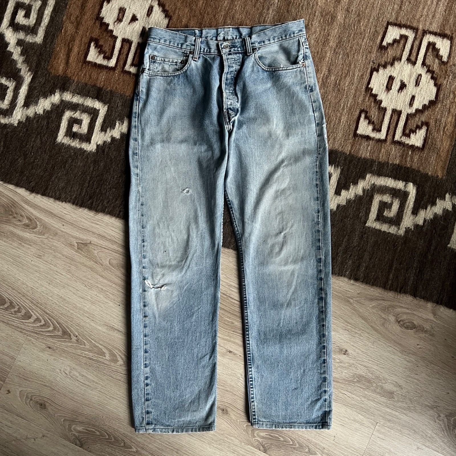 Levi's Levi’s 517 Vintage Jeans USA Made Distressed Denim 9814AC Size US 33 - 6 Thumbnail