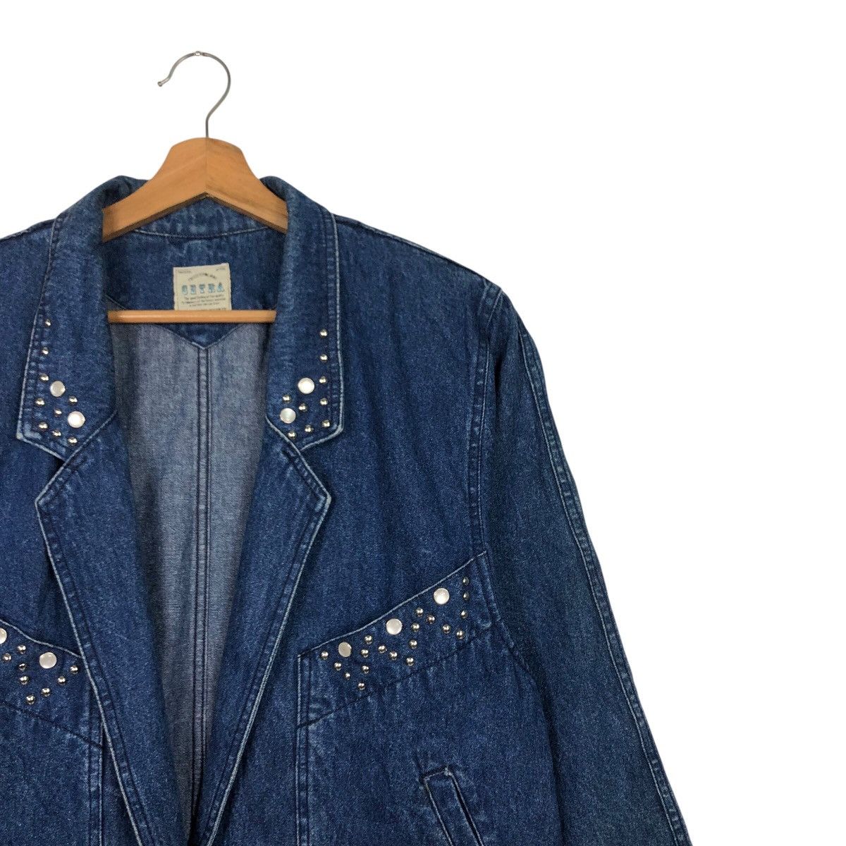 Japanese Brand 📌Vintage Biker Denim Jacket Indigo Cetra Issey Miyake Size US M / EU 48-50 / 2 - 7 Thumbnail