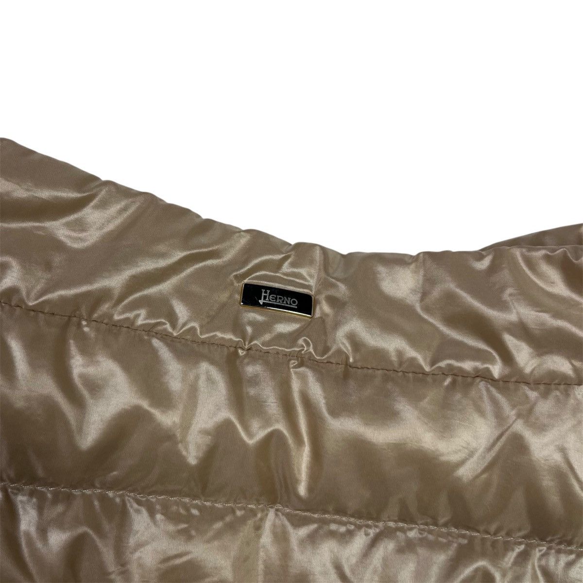 Herno × Vintage Herno Vintage Luxury Puffer Jacket Light Beige Size L / US 10 / IT 46 - 7 Thumbnail