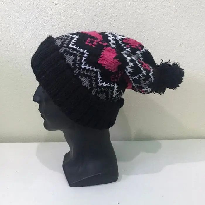 Japanese Brand Japanese Brand Bobble Beanie Hat Size ONE SIZE - 2 Thumbnail