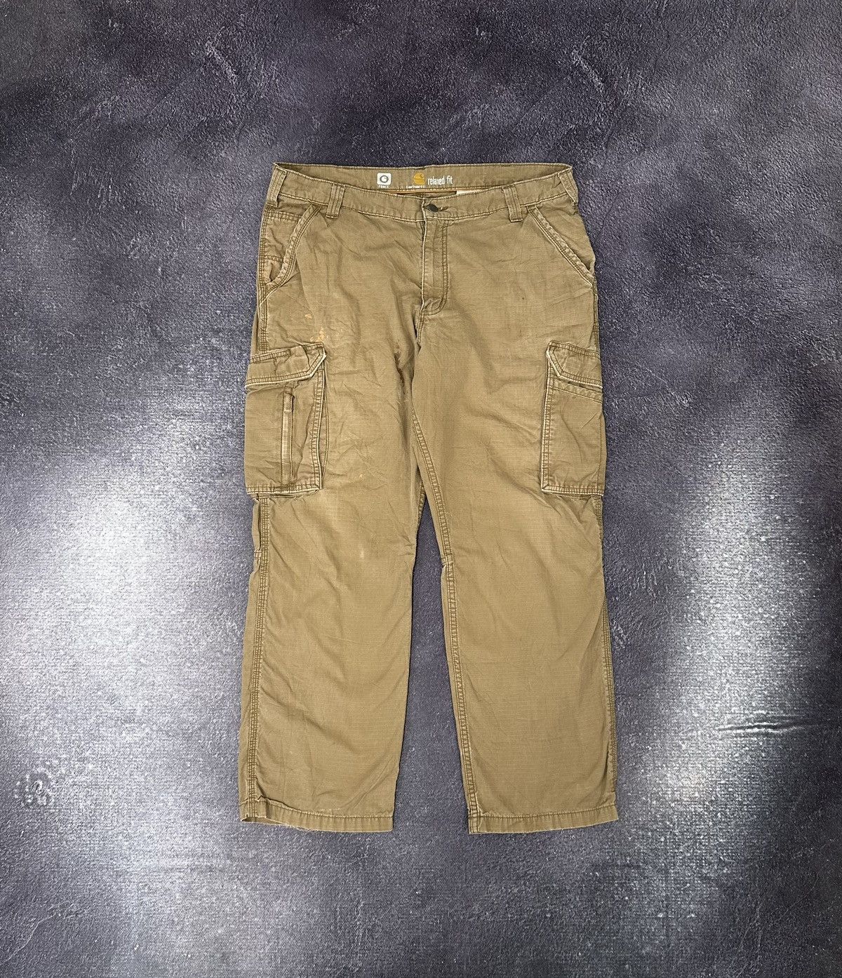 Carhartt Vintage Carhartt Cargo Baggy Distressed Opium USA Work Pants Size US 38 / EU 54 - 2 Thumbnail