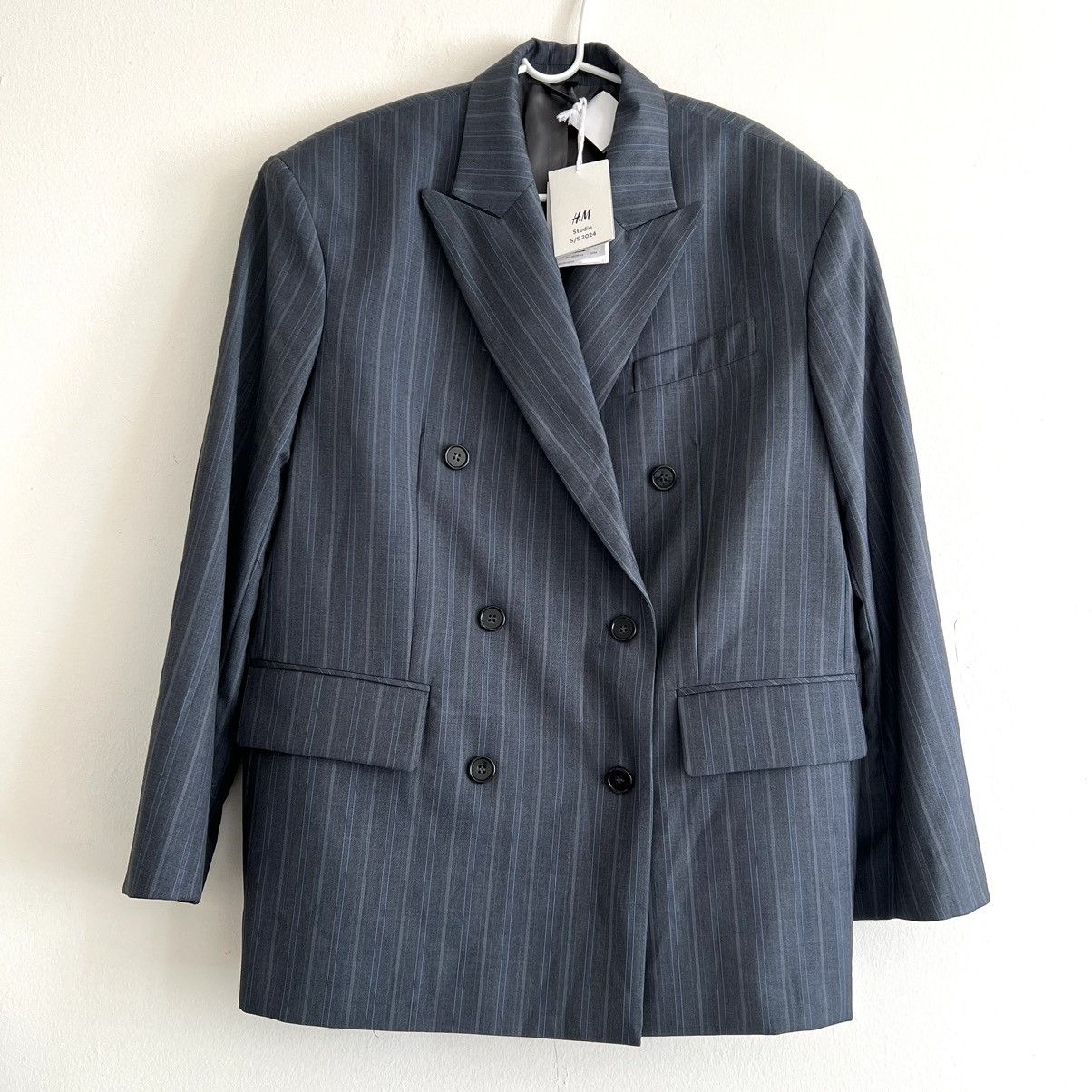 H&M H&M studio 2024 oversized blazer jacket gray size M BD Size M / US 6-8 / IT 42-44 - 1 Thumbnail