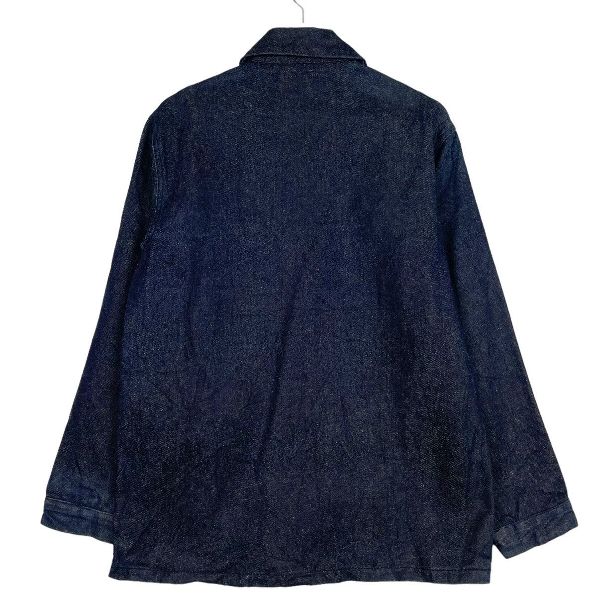 45rpm × Indigo × Japanese Brand 💥 ORANGE HELMET INDIGO CHORE DENIM SHAWL COLLAR JACKET Size US M / EU 48-50 / 2 - 7 Thumbnail