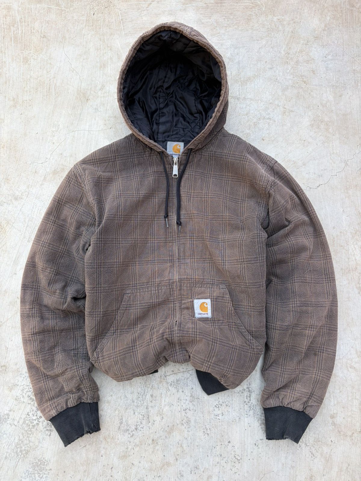 Carhartt Vintage 00s Sunfaded Carhartt Plaid Active Jacket Size US M / EU 48-50 / 2 - 1 Thumbnail