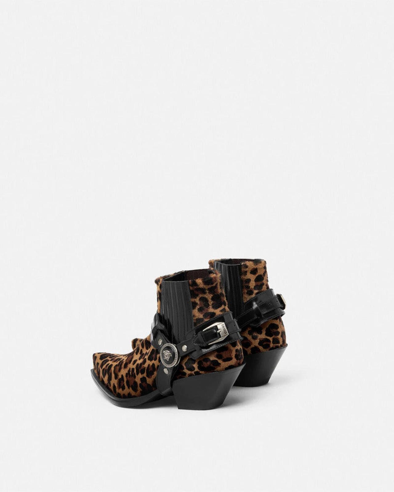 Versace Versace Leopard Texano Ankle Boots Size US 5 / IT 35 - 3 Thumbnail