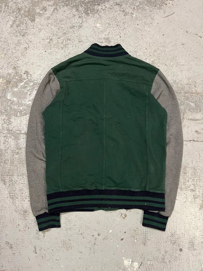 Dirk Bikkembergs 2000s Bikkembergs Teddy Green & Grey Bomber Jacket Size US S / EU 44-46 / 1 - 7 Thumbnail