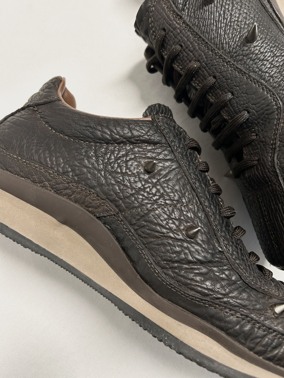 Prada 2004 Spiked Leather Sneakers Size US 10 / EU 43 - 5 Thumbnail