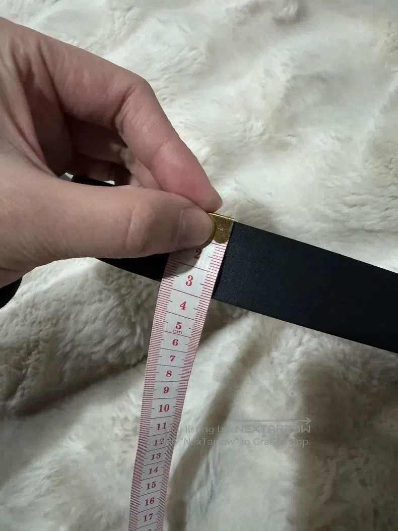 Saint Laurent Paris Saint Laurent Paris size 85 Black and Gold Logo Belt Size ONE SIZE - 8 Thumbnail