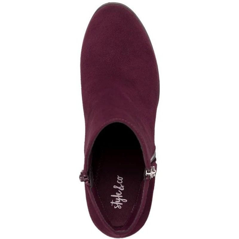 Other STYLE&CO Women’s 12M Block Heel Faux Suede Ankle Booties NWT Size US 12 / IT 42 - 3 Thumbnail