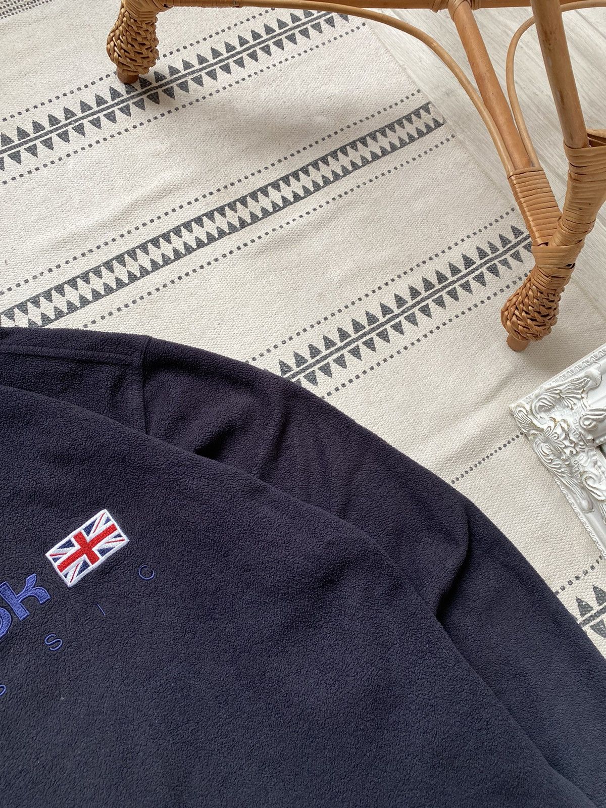 Reebok Vintage Reebok Fleece sweatshirt zip center logo UK flag Size US L / EU 52-54 / 3 - 3 Thumbnail